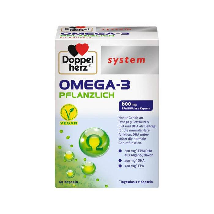 Doppelherz system OMEGA-3 PFLANZLICH, 60 pc Capsules