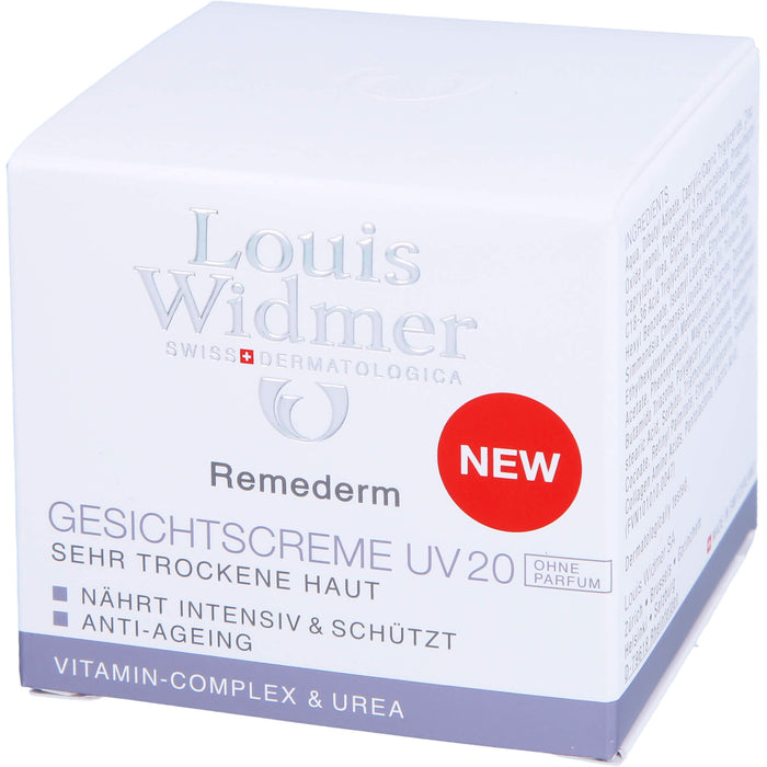 Widmer Remederm Gesichtscreme UV 20 unparf., 50 ml CRE