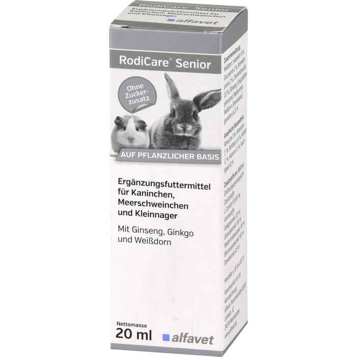 RODICARE Senior f.Kaninchen/Kleinnager/Meerschw., 20 ml FLU