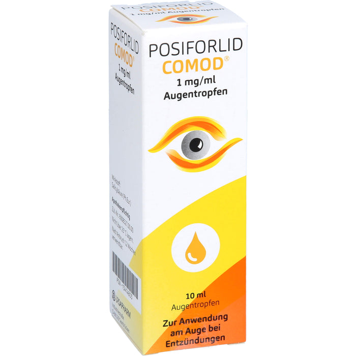 POSIFORLID COMOD Augentropfen bei Entzündungen am Auge, 10 ml Lösung