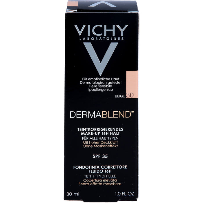 VICHY Dermablend korrigierendes Fluid Make-Up 30 Beige, 30 ml Crème