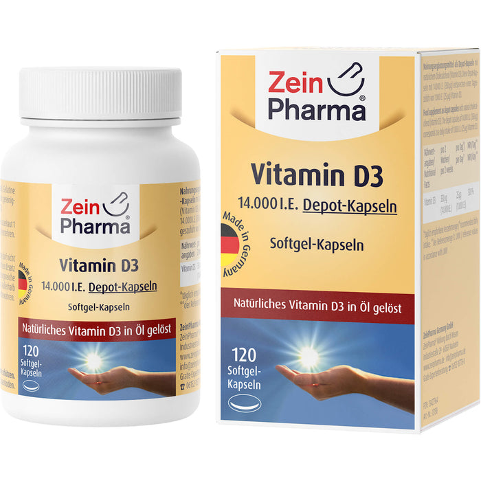 Vitamin D3 14,000 IE Softgel ZeinPharma, 120 St WKA