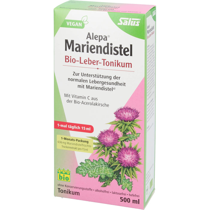 Salus Alepa Mariendistel Bio-Leber-Tonikum, 500 ml Solution