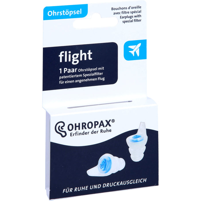 OHROPAX flight Ohrstöpsel mit Filter, 2 pc Bouchons d'oreilles