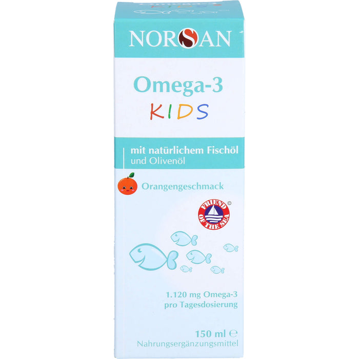 NORSAN Omega-3 Kids Lösung mit Orangengeschmack, 150 ml Lösung