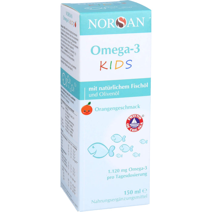 NORSAN Omega-3 Kids Lösung mit Orangengeschmack, 150 ml Solution