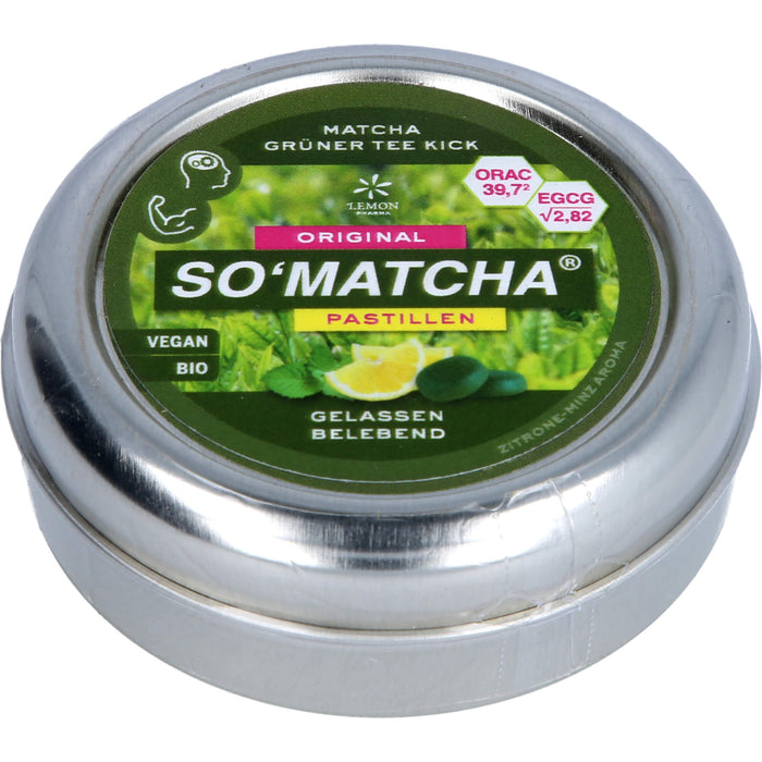 Matcha SO'MATCHA Pastillen Grüntee Minze, 40 g PAS