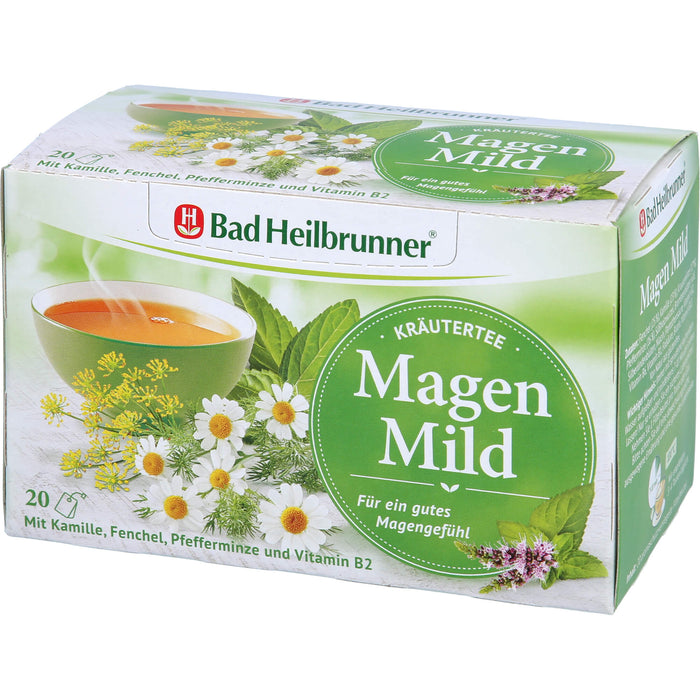 Bad Heilbrunner Wohlfühl Tee Magen Mild, 20X2.0 g FBE