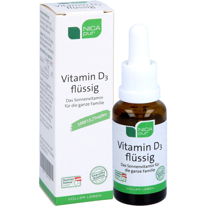 NICApur Vitamin D3 flüssig, 25 ml TRO