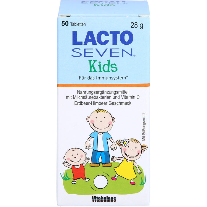 Lacto Seven Kids Kautabletten für das Immunsystem, 50 St. Tabletten