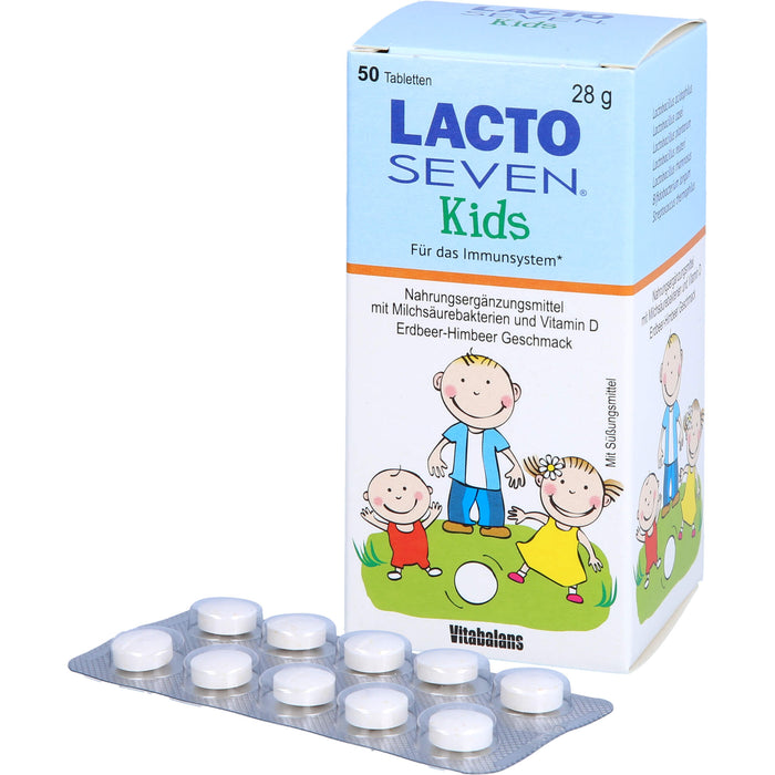 Lacto Seven Kids Kautabletten für das Immunsystem, 50 St. Tabletten