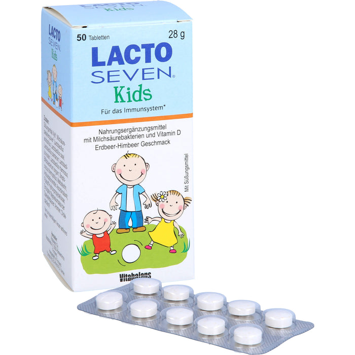 Lacto Seven Kids Kautabletten für das Immunsystem, 50 St. Tabletten