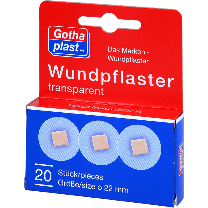 Gothaplast Wundpflaster 22 mm transparent, 20 pc Pansement