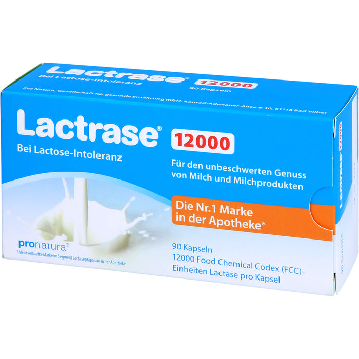 Lactrase 12000 bei Lactose-Intoleranz Kapseln, 90 pc Capsules