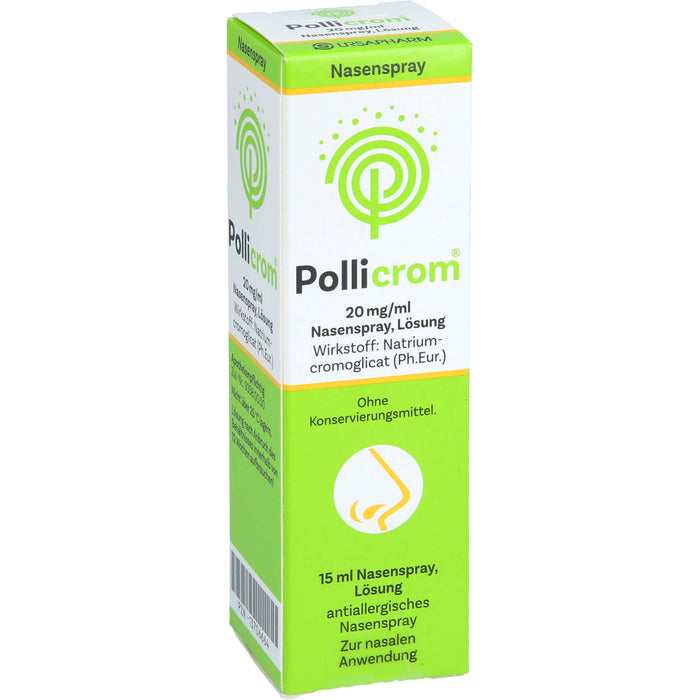 Pollicrom Nasenspray bei allergischem Schnupfen und Heuschnupfen, 15 ml Solution