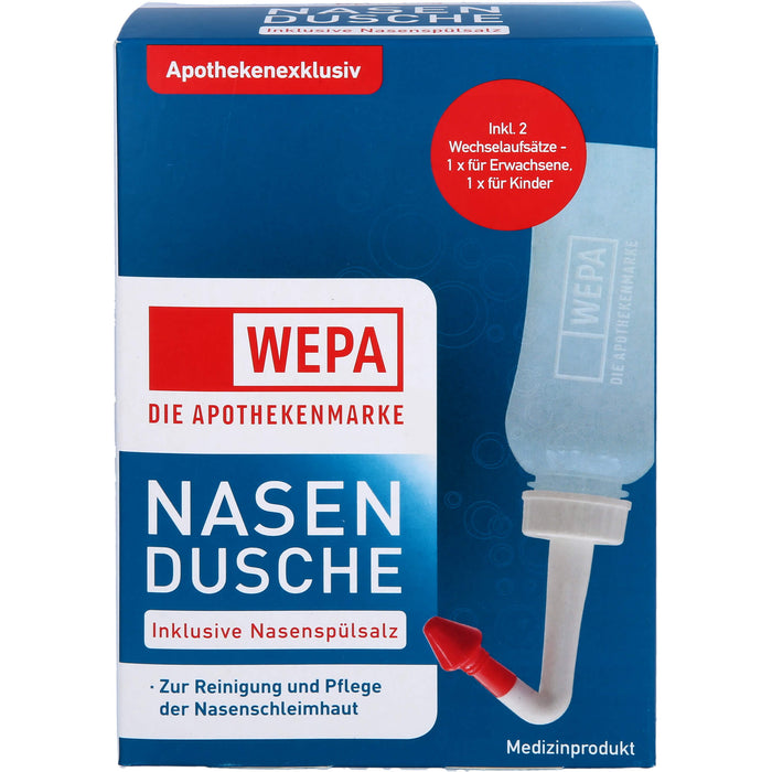 WEPA Nasendusche inklusive Nasenspülsalz, 1 St. Packung