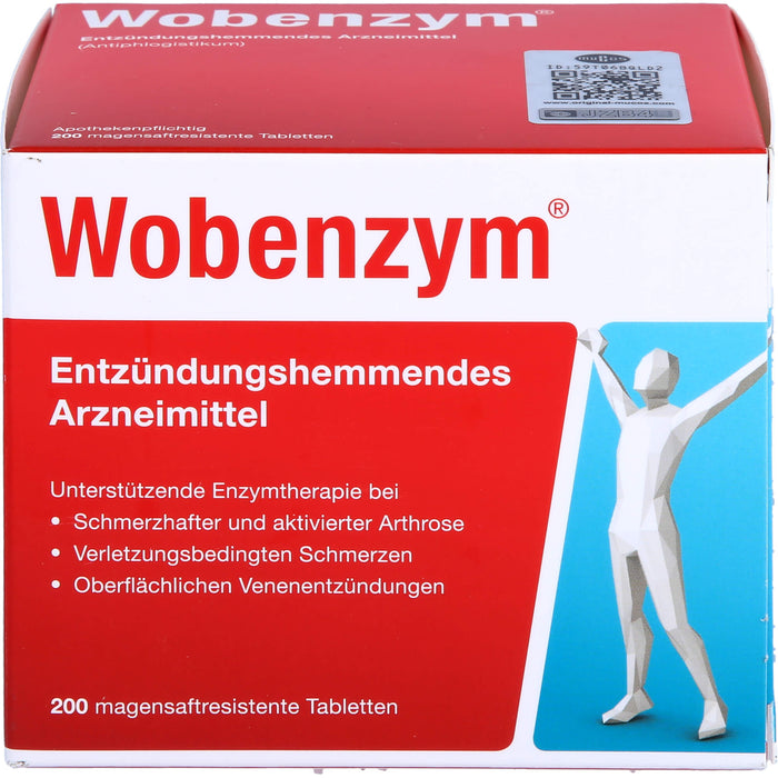 Wobenzym Tabletten entzündungshemmendes Arzneimittel, 200 pcs. Tablets