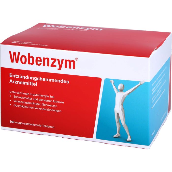 Wobenzym, magensaftresistente Tablette, 360 pc Tablettes