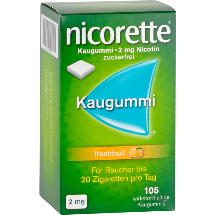 nicorette freshfruit 2 mg Kaugummi Reimport Kohlpharma, 105 pcs. Chewing gum