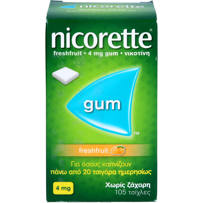 nicorette Kaugummi freshfruit 4 mg Reimport Kohlpharma, 105 pcs. Chewing gum