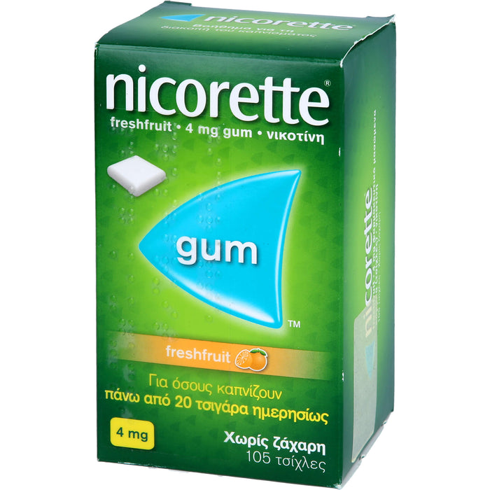 nicorette Kaugummi freshfruit 4 mg Reimport Kohlpharma, 105 St. Kaugummi