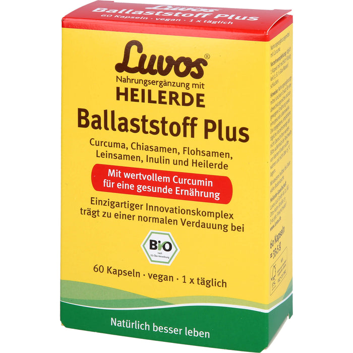 Luvos Heilerde BIO Ballaststoff Plus Kapseln, 60 pc Capsules