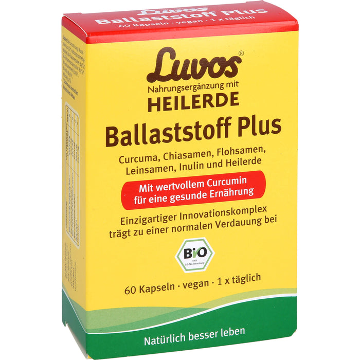 Luvos Heilerde BIO Ballaststoff Plus Kapseln, 60 pc Capsules