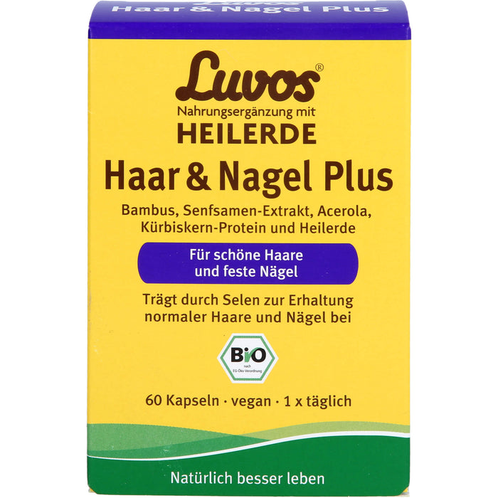 Luvos Heilerde Bio Haar & Nagel Plus Kapseln, 60 St. Kapseln