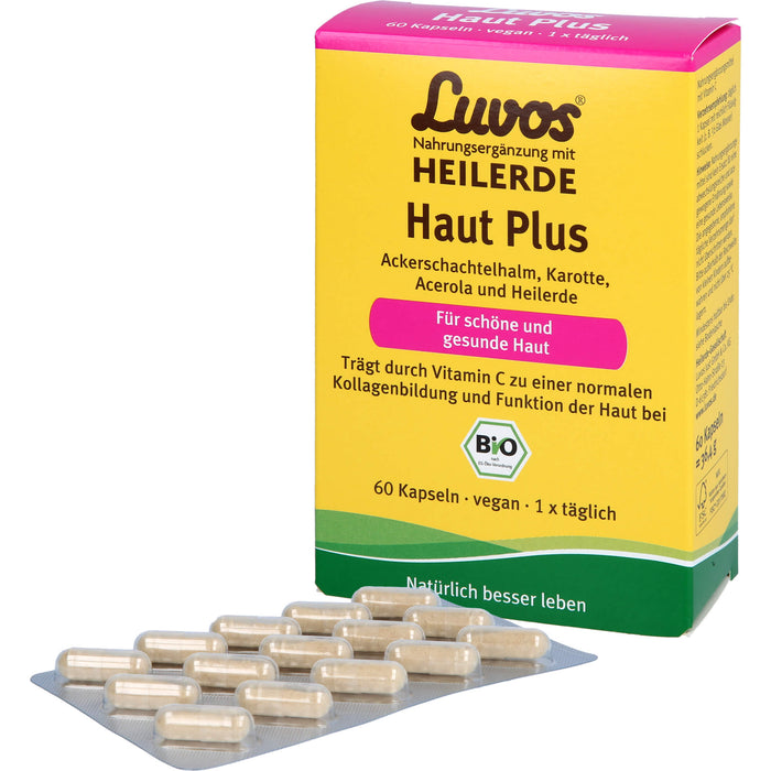 Luvos Heilerde BIO Haut Plus Kapseln für schöne und gesunde Haut, 60 pc Capsules