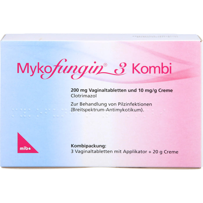 Mykofungin 3 Kombi Vaginaltabletten und Creme, 1 St. Kombipackung