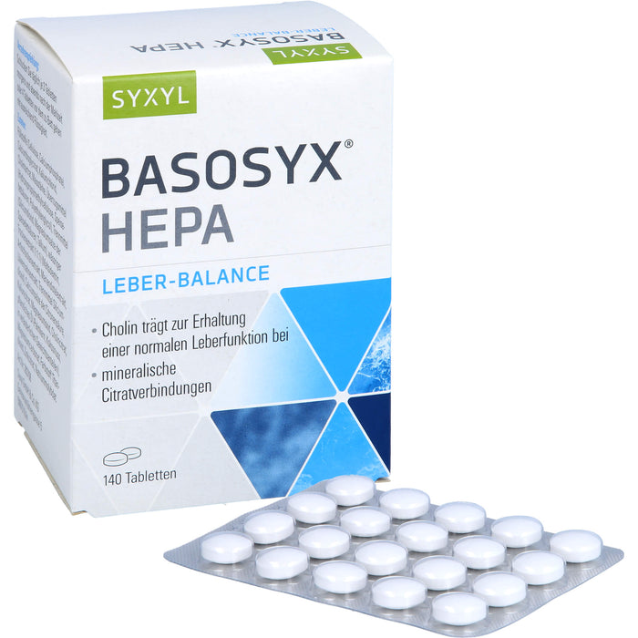 SYXYL BASOSYX Hepa Säure-Basen-Balance Tabletten, 140 St. Tabletten