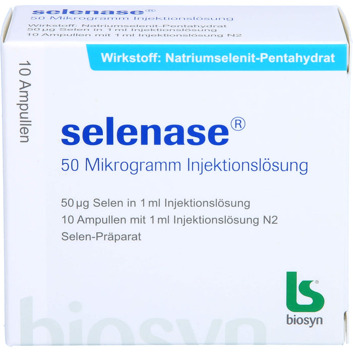 biosyn selenase 50 Mikrogramm Injektionslösung, 10 pc Ampoules