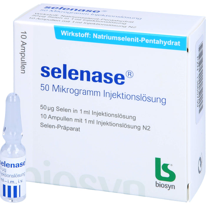 biosyn selenase 50 Mikrogramm Injektionslösung, 10 pc Ampoules