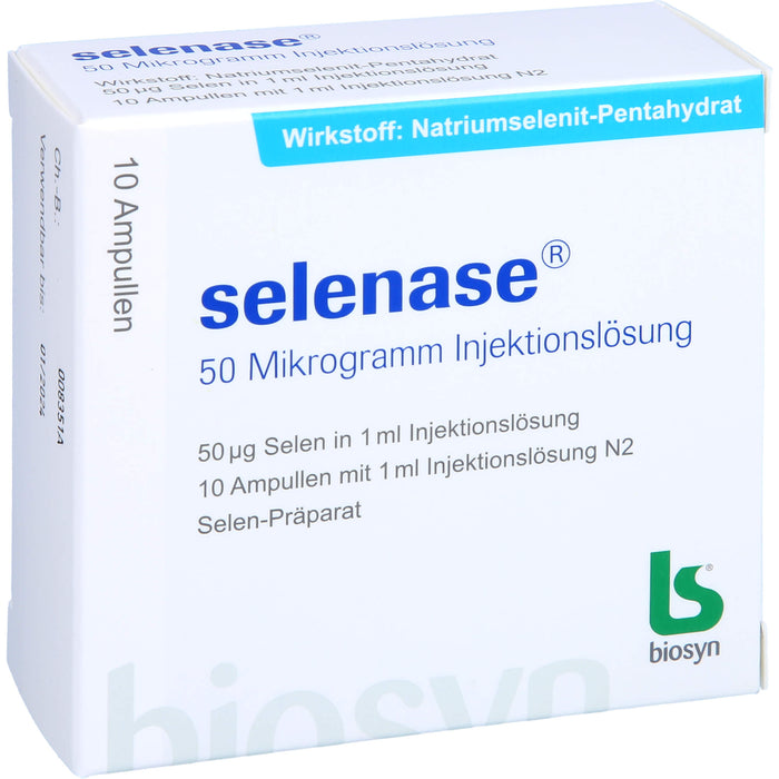 biosyn selenase 50 Mikrogramm Injektionslösung, 10 St. Ampullen