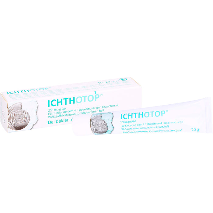 ICHTHOTOP 200 mg/g Gel bei bakteriellen Hauterkrankungen, 20 g Gel