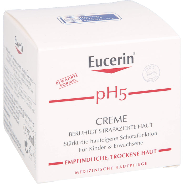 Eucerin pH5 Creme beruhigt strapazierte Haut, 75 ml Creme