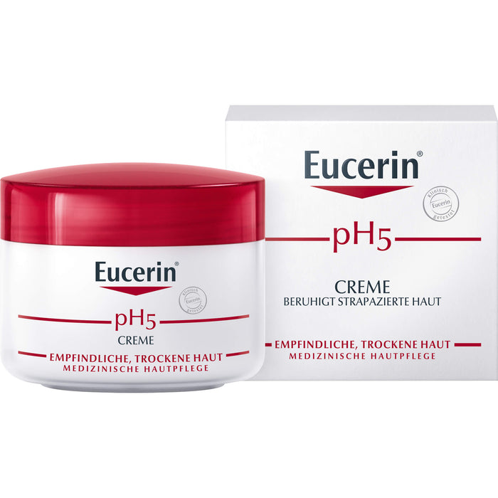 Eucerin pH5 Creme beruhigt strapazierte Haut, 75 ml Creme