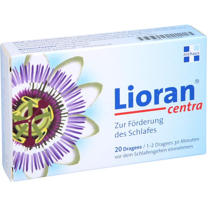 Lioran Centra Dragees zur Förderung des Schlafes, 20 pc Tablettes