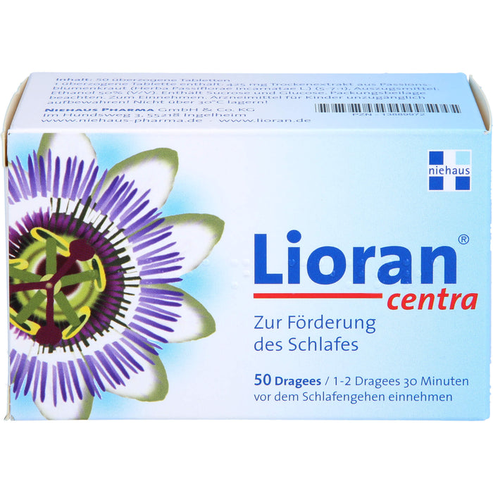 Lioran Centra Dragees zur Förderung des Schlafes, 50 pcs. Tablets