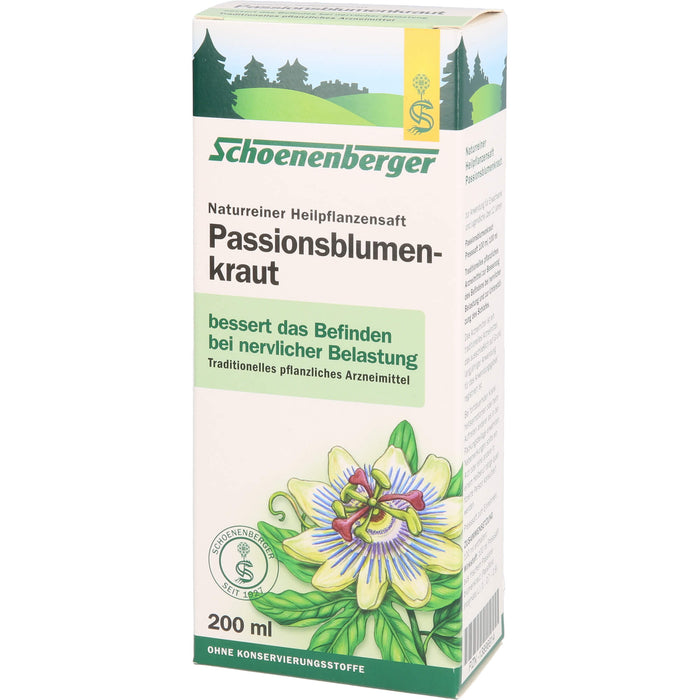 Passionsblumenkraut naturreiner Heilpflanzensaft, 200 ml SAF