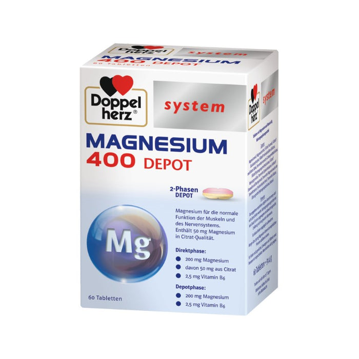 Doppelherz system MAGNESIUM 400 DEPOT, 60 pc Tablettes