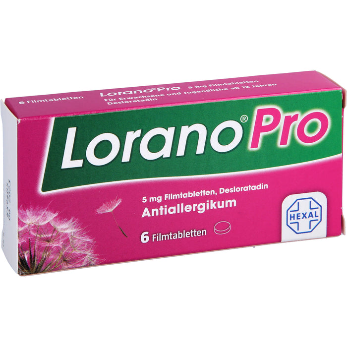 Lorano Pro Filmtabletten Antiallergikum, 6 pc Tablettes