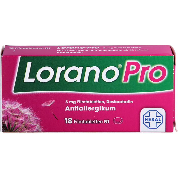 Lorano Pro Filmtabletten Antiallergikum, 18 pc Tablettes