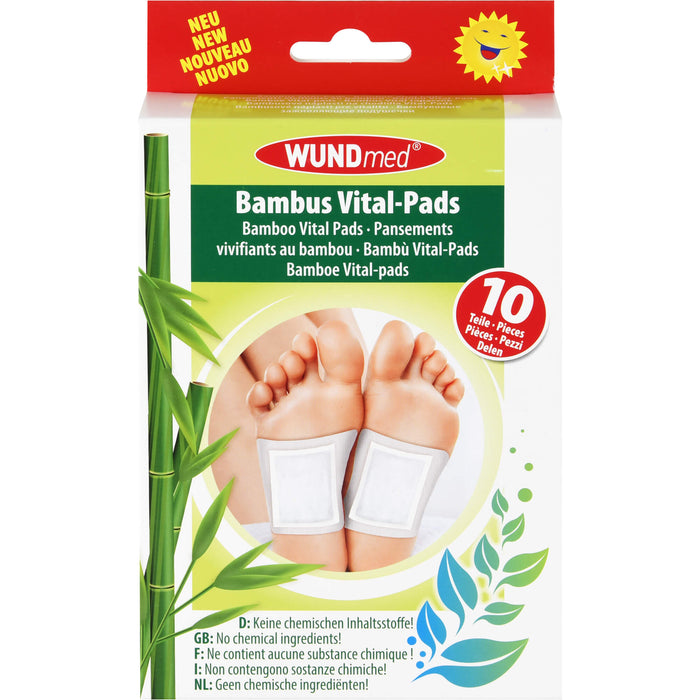 WUNDmed Bambus Vital-Pads zum Auftragen auf die Füße, 10 pc Pansement