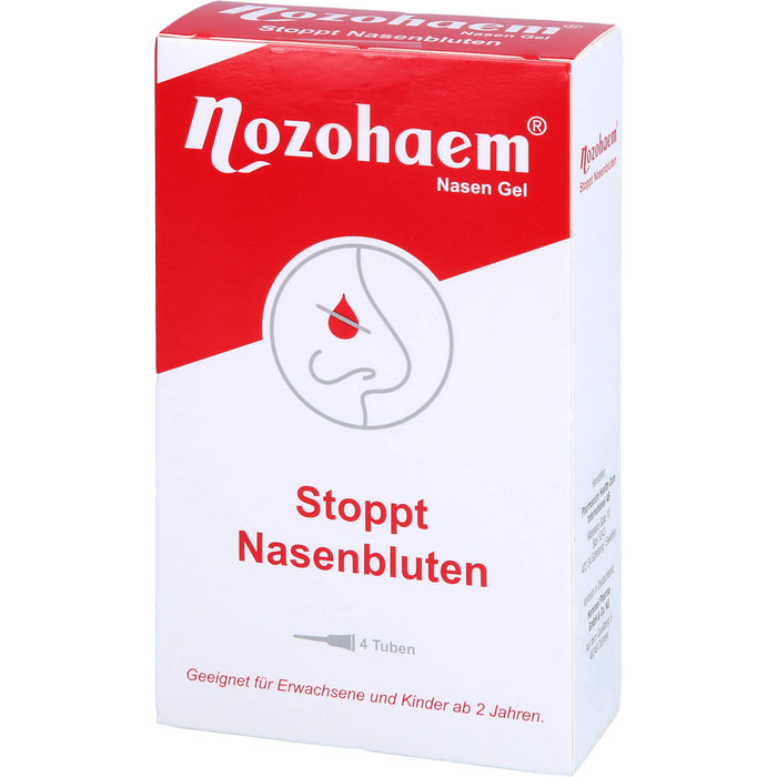 Nozohaem Nasen Gel stoppt Nasenbluten, 4 pc Tubes