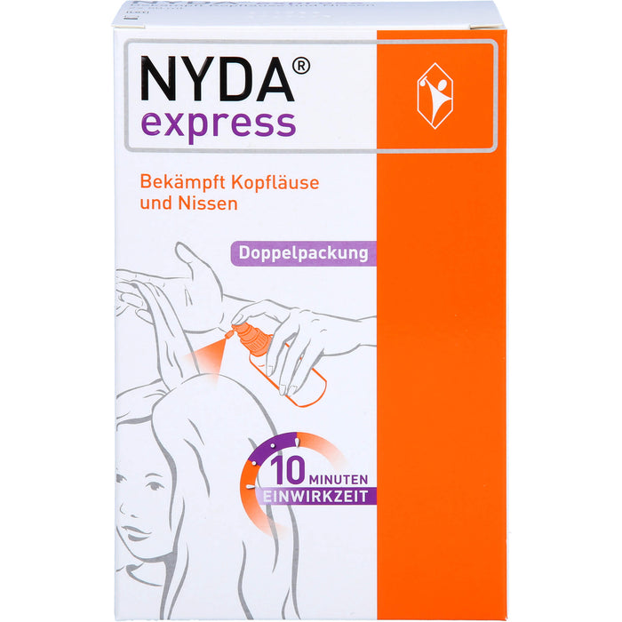 NYDA express bekämpft Kopfläuse und Nissen Pumplösung, 100 ml Solution