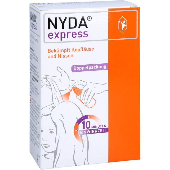 NYDA express bekämpft Kopfläuse und Nissen Pumplösung, 100 ml Solution