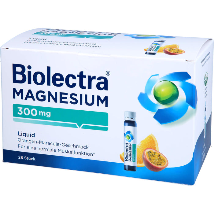 Biolectra Magnesium 300 mg aktiv liquid Ampullen, 28 St. Ampullen