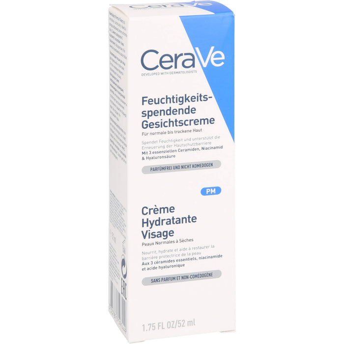 CeraVe feuchtigkeitsspendende Gesichtscreme, 52 ml Creme