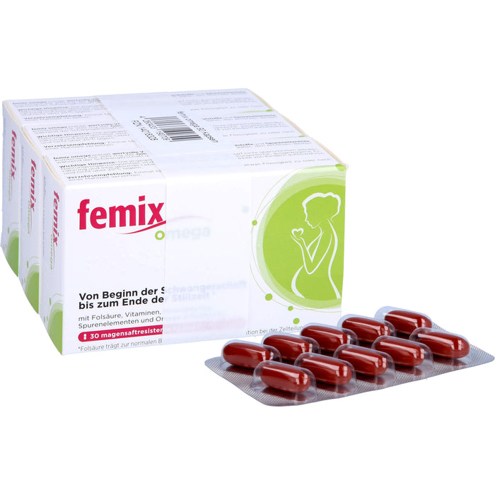 Femix Omega Kapseln Schwangerschaft & Stillzeit, 90 pcs. Capsules